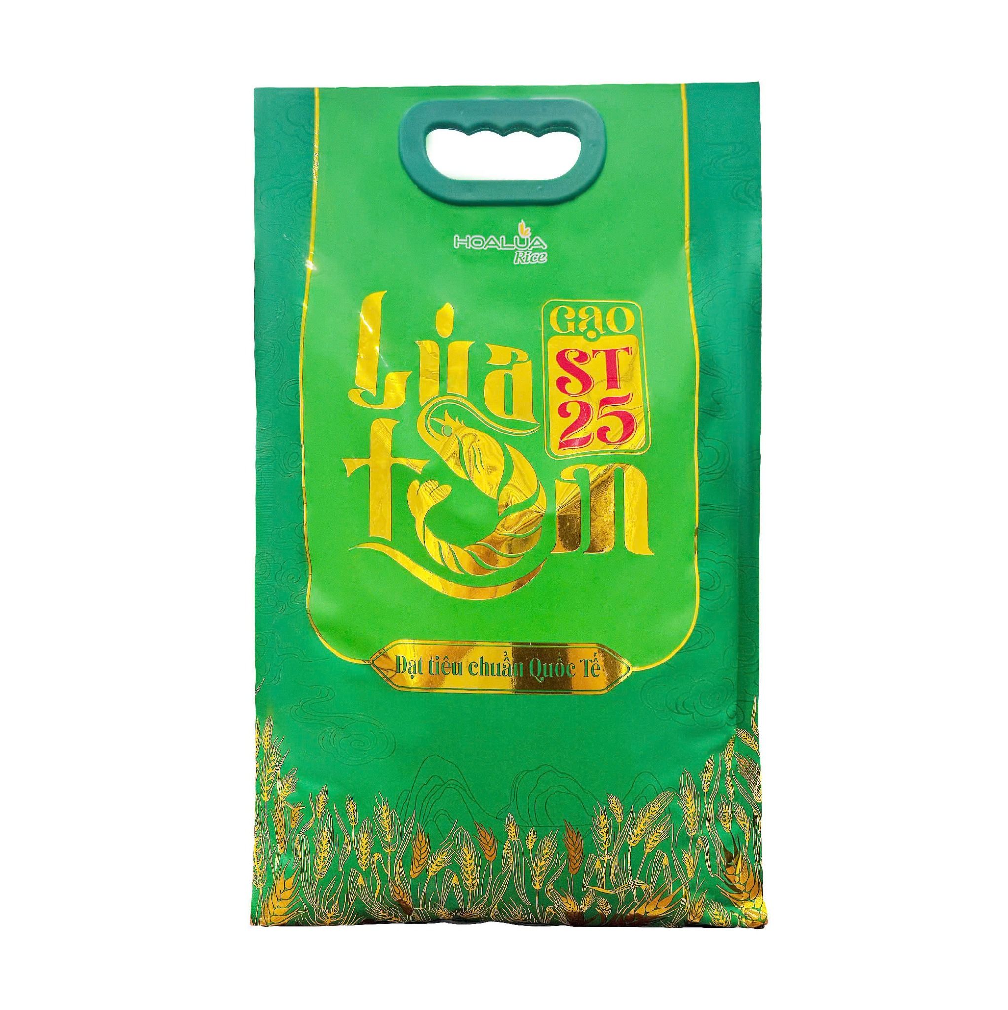 Gạo ST25 Lúa Tôm túi 5kg - Dẻo nhiều, mềm cơm, hương thơm đặc trưng (Sản phẩm mới)