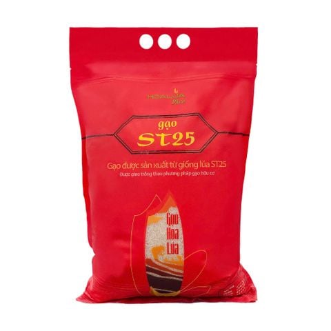  Gạo ST25 Hoa Lúa túi 5kg - Dẻo nhiều, mềm cơm, thơm đặc trưng 
