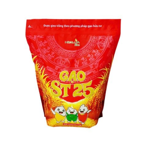  Gạo ST25 Hoa Lúa túi 2kg - Dẻo nhiều, mềm cơm, thơm đặc trưng 