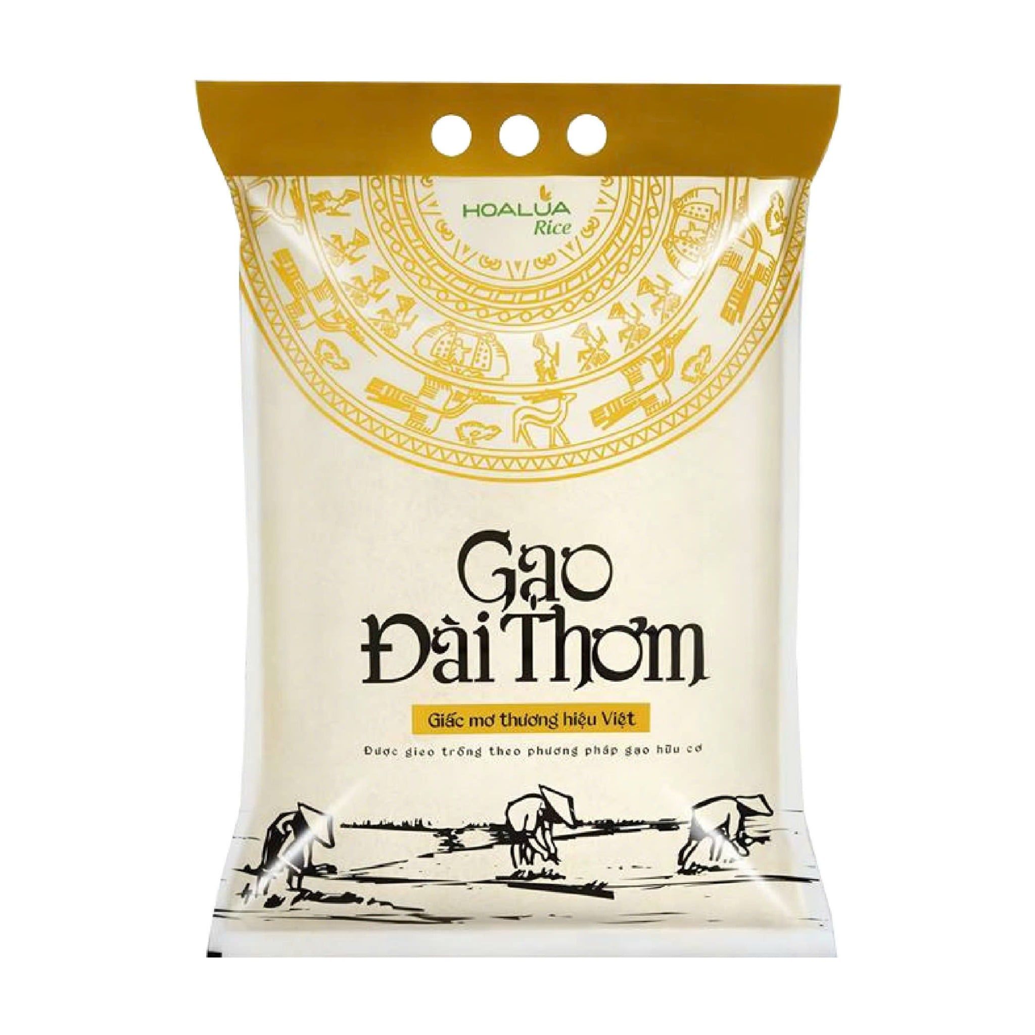 Gạo Đài Thơm Hoa Lúa túi 5kg - Tơi xốp, mềm cơm, thơm nhẹ