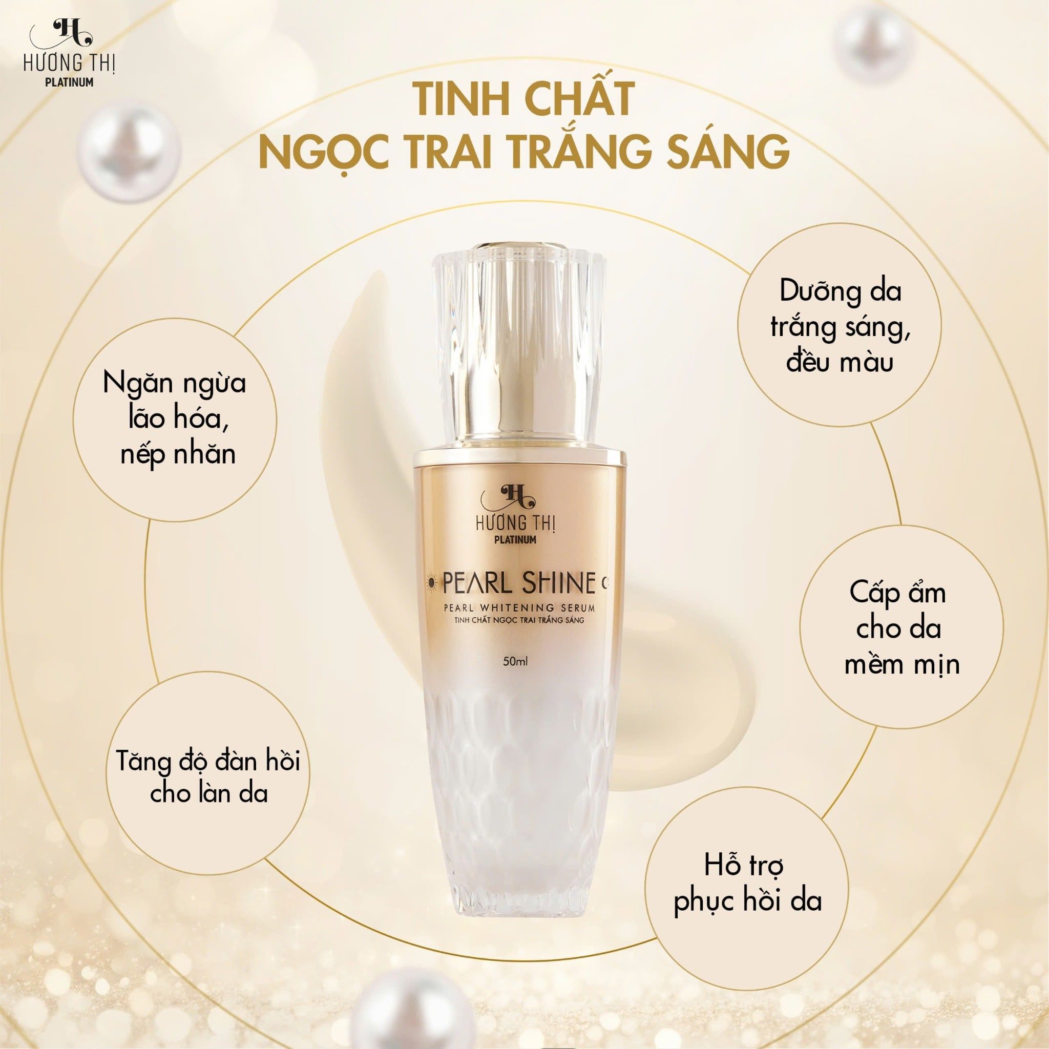  Bộ chăm sóc da mặt ngọc trai trắng sáng (Pearl shine Whitening facial care) 