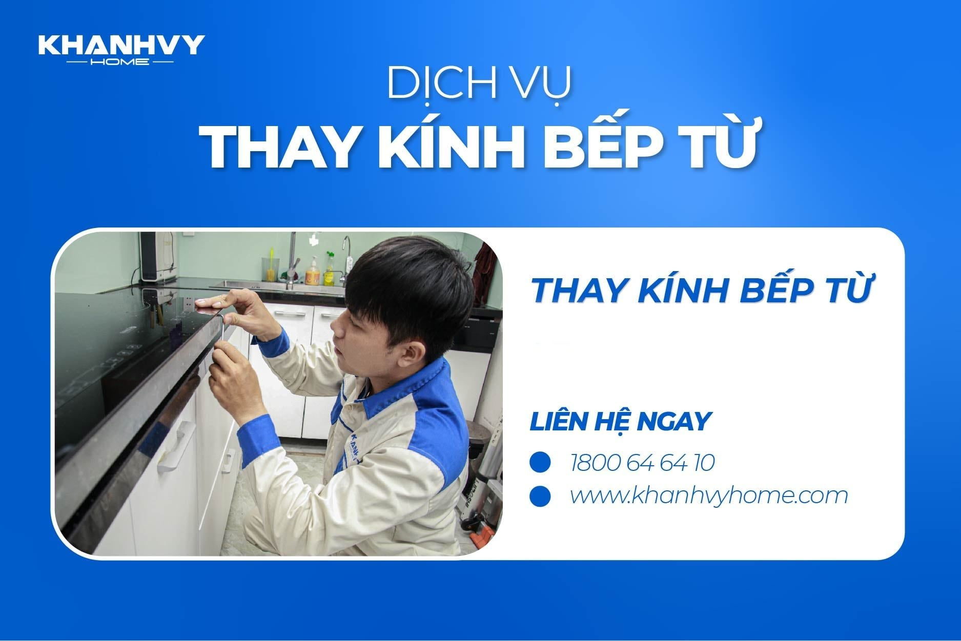 Thay kính bếp từ 