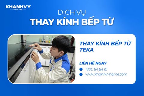 Thay kính bếp từ Teka