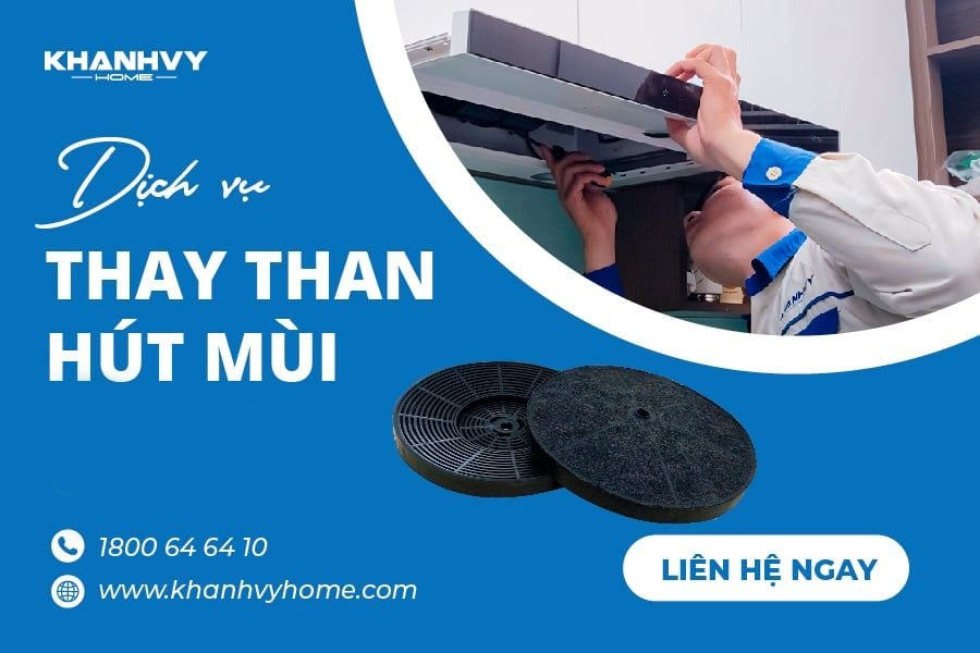  Thay than hút mùi 