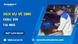  Vệ sinh chậu, vòi rửa chén 