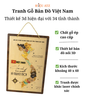 Tranh Gỗ Bản Đồ Việt Nam