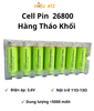 Cell Pin Tháo Khối 26800 - Dung lượng trên 5000mAh 