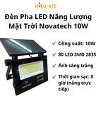  Đèn Pha LED Năng Lượng Mặt Trời Novatech 10W - S110 
