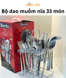  Combo bộ dao muỗm nĩa 33 món ( bao gồm cả giá đỡ ) 