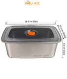  Combo 5 Hộp Inox Đựng Thực Phẩm Cỡ Lớn - H120 