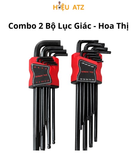  Combo 2 Bộ Lục Giác Và Hoa Thị 