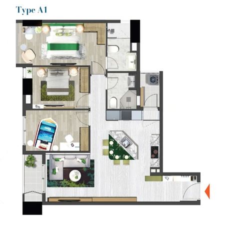  Layout Căn Hộ 3 Phòng Ngủ 