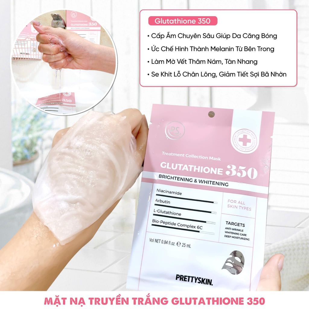  B245- Mặt nạ Glutathione 350 hộp 10 miếng 