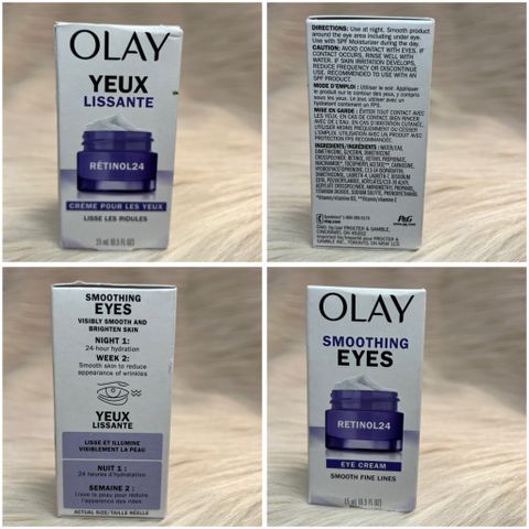  B294- Kem mắt Olay Smoothing Retinol 24 Night Eye Cream 15ml 