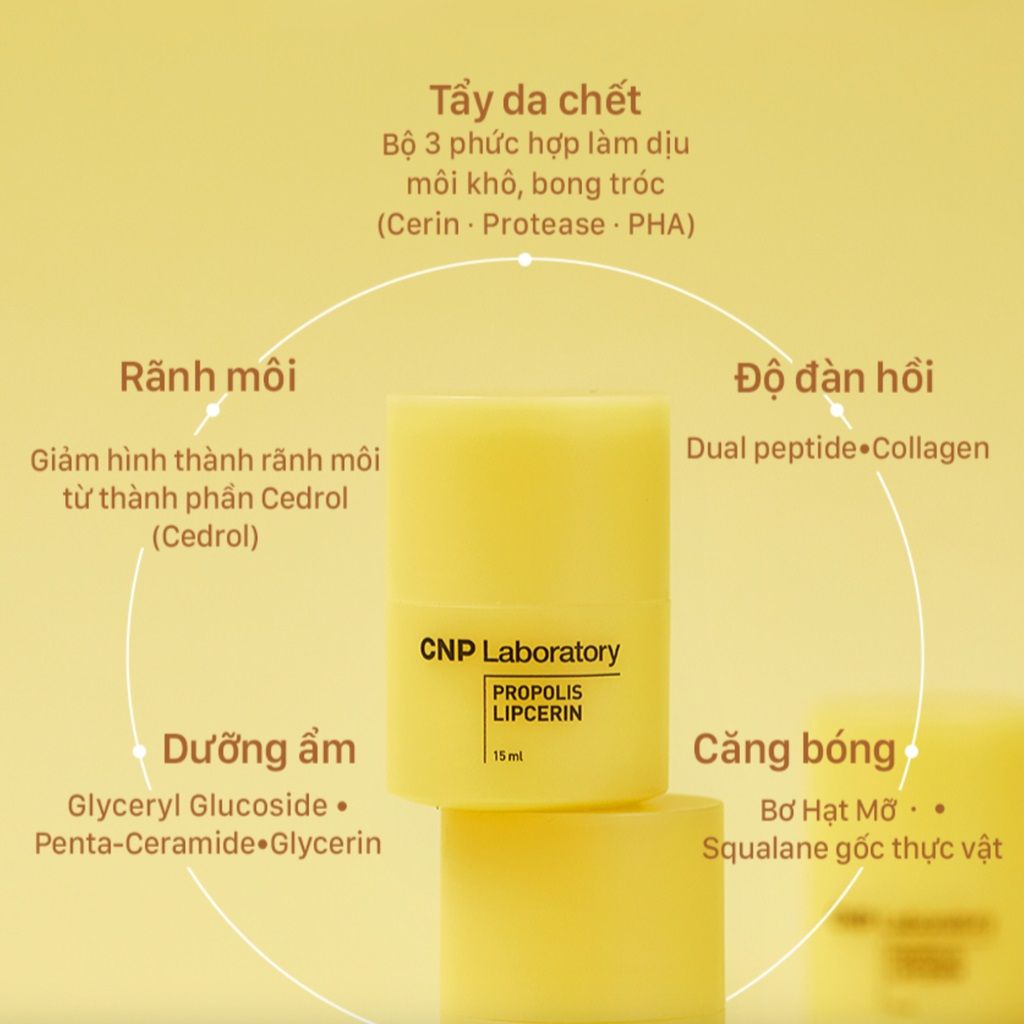  E83- Sáp Dưỡng Môi CNP Laboratory Propolis Lipcerin 15ml 