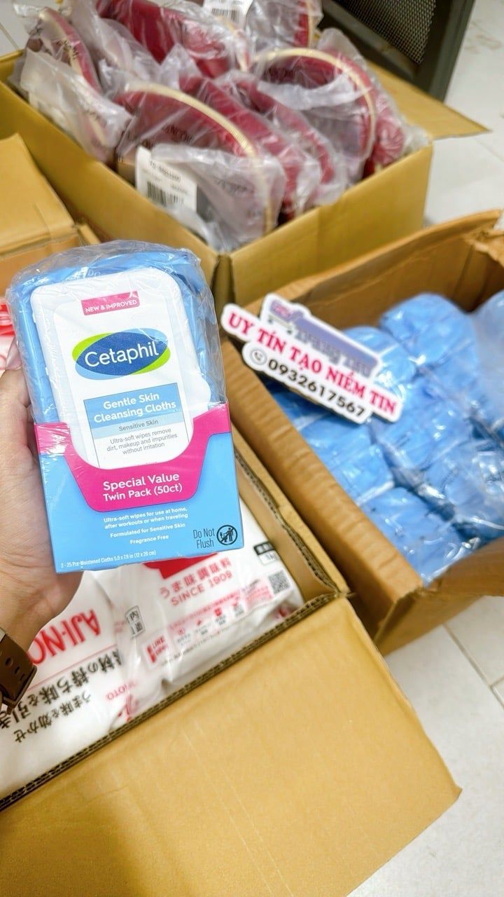  D90- Khăn ướt tẩy trang Cetaphil Gentle Skin Cleansing Cloths 