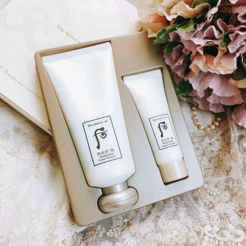  A246- Set Sữa rửa mặt Whoo trắng 180ml + 40ml 