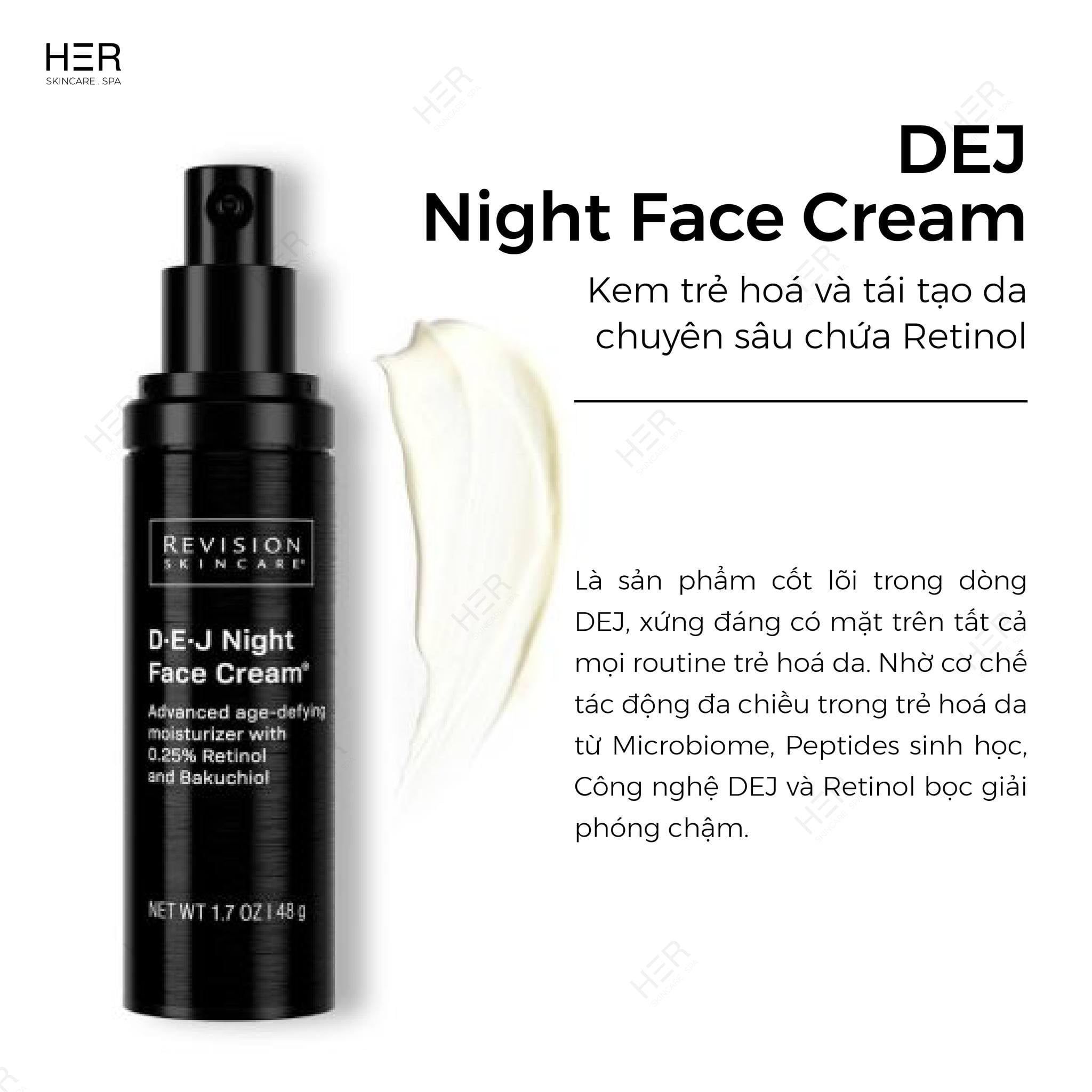  M73- Kem dưỡng ẩm chống lão hóa ban đêm Revision Skincare D.E.J Night Face Cream 48g 