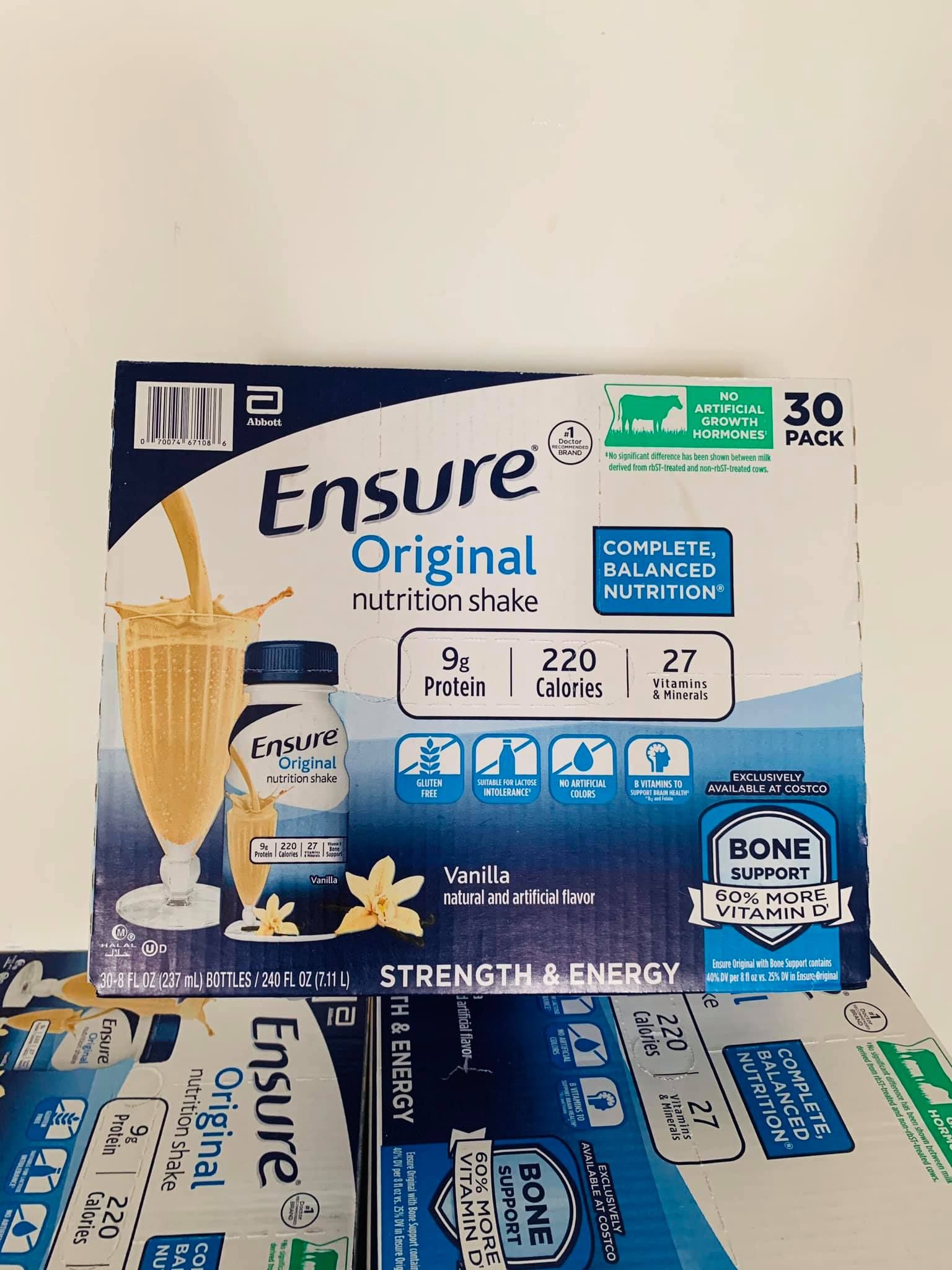  B143- Sữa ensure nước thùng 30 chai 