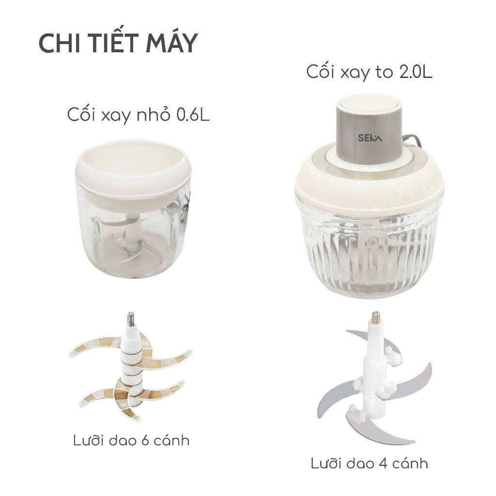  B171- Máy xay thịt 2 cối seka SK2287 