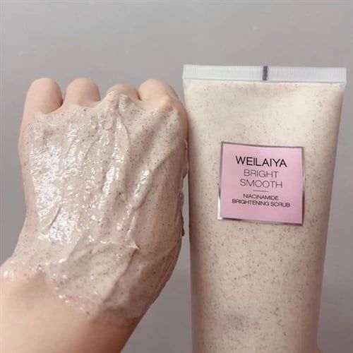  L79- Kem ủ trắng  tẩy tế bào da chết body Weilaiya Niacinamide Brightening Scrub 200ml 