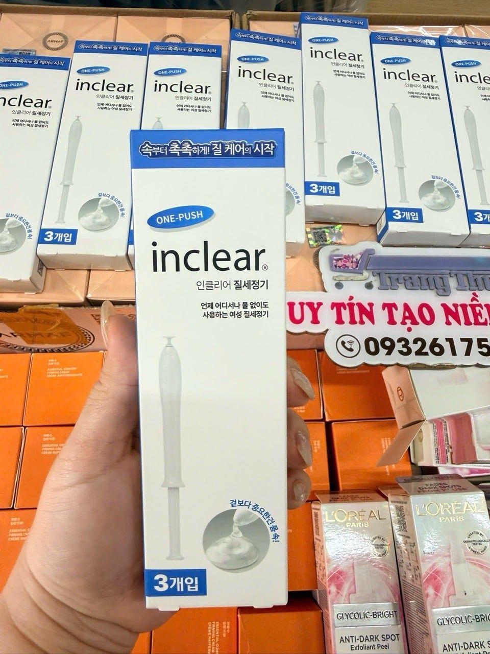  E29- Gel phụ khoa inclear hàn hộp 3 ống 