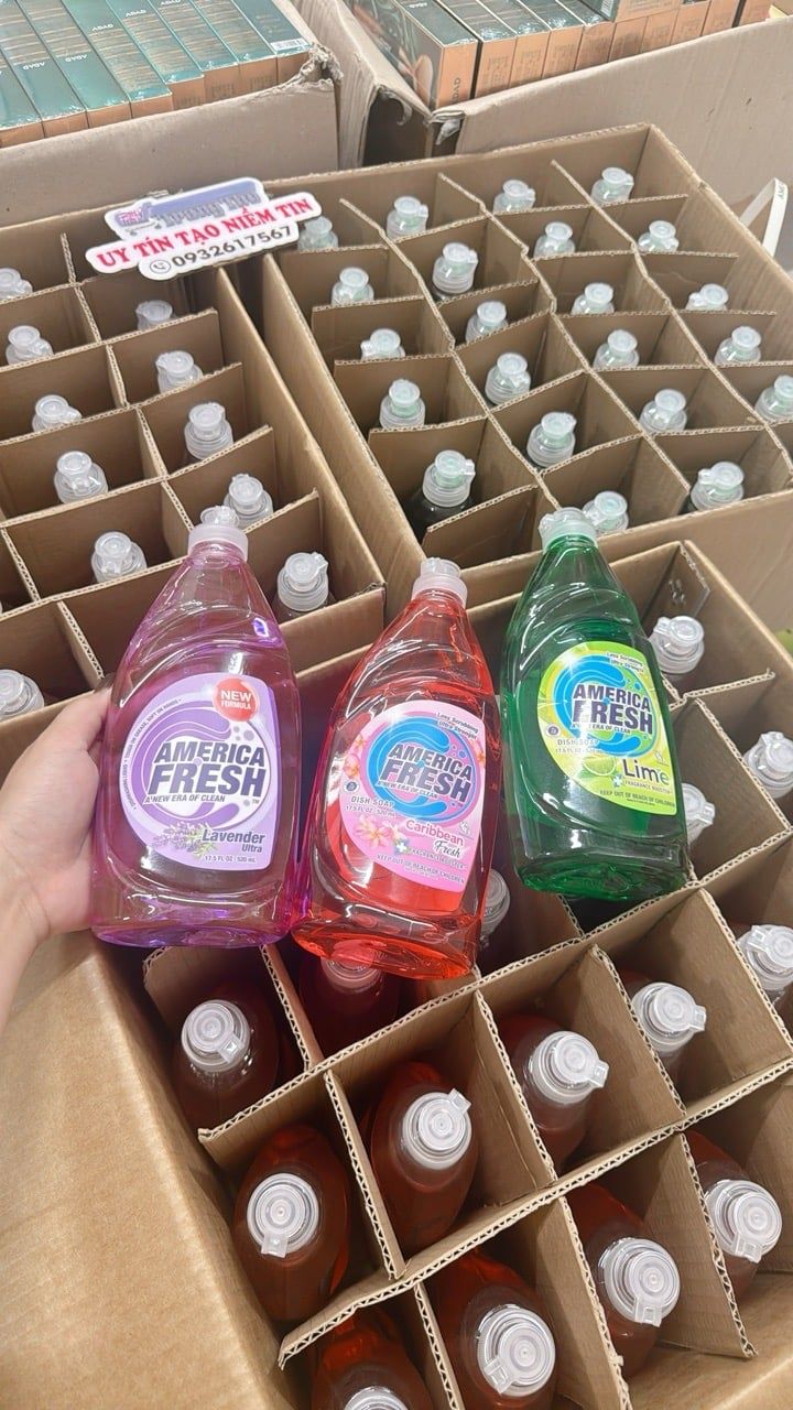  E59- (combo 3 chai) Nước rửa chén mỹ 520ml 