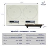  B506 - Bếp từ đôi lõi đồng Kaiyo (KIH-407) 