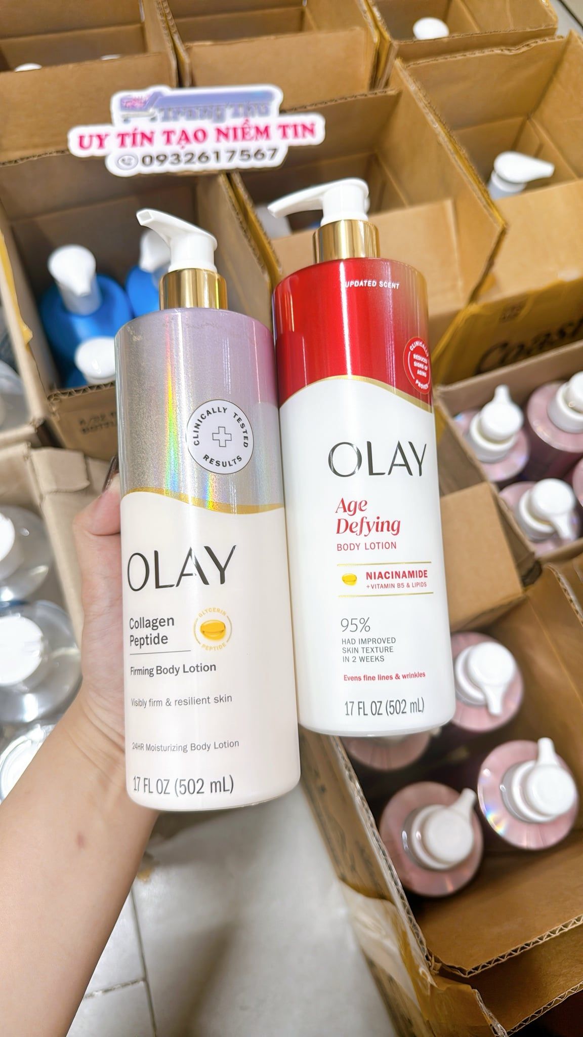  Dưỡng thể olay mỹ 502ml 