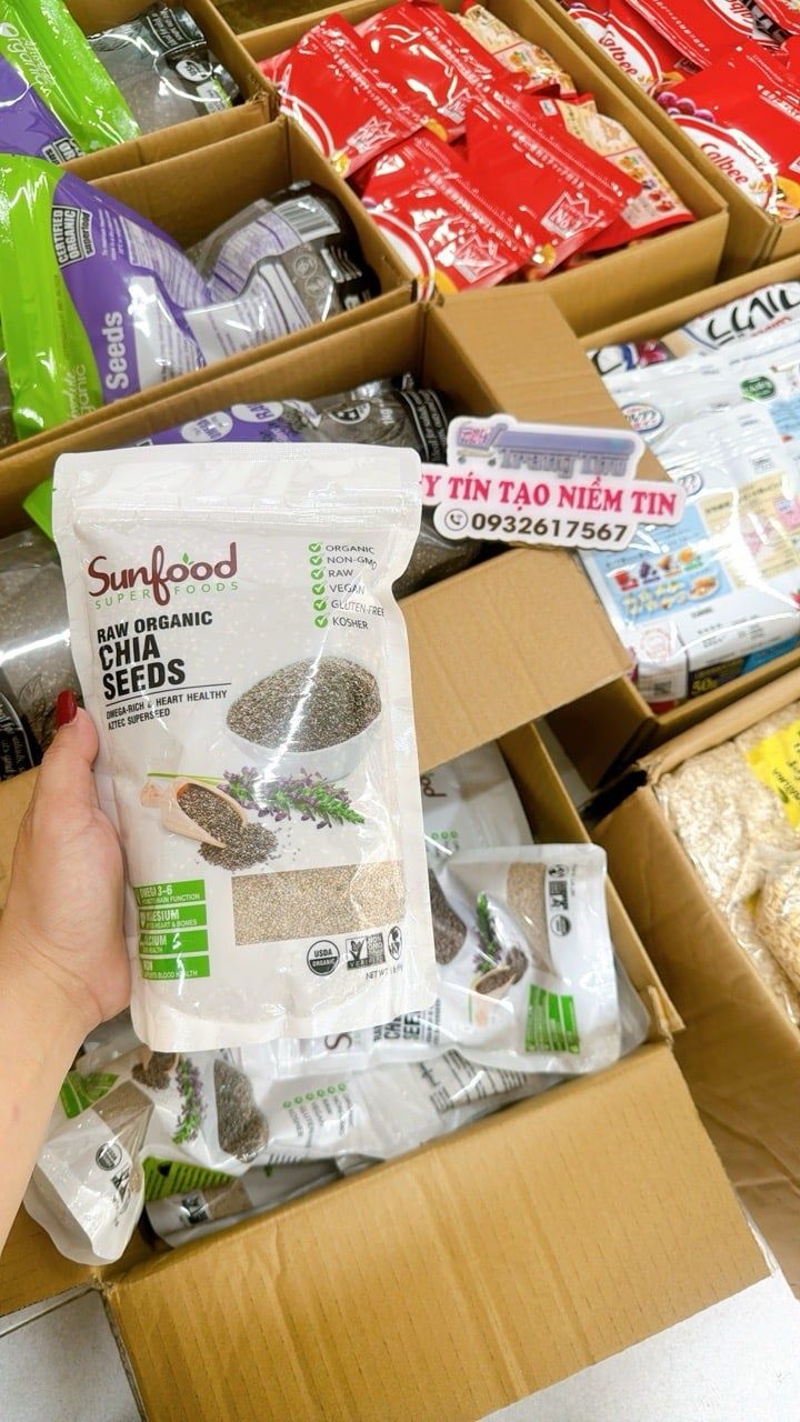  K91-  Hạt chia trắng Sunfood 500g 