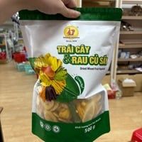  B578- Trái cây & rau củ  sấy túi 500g 