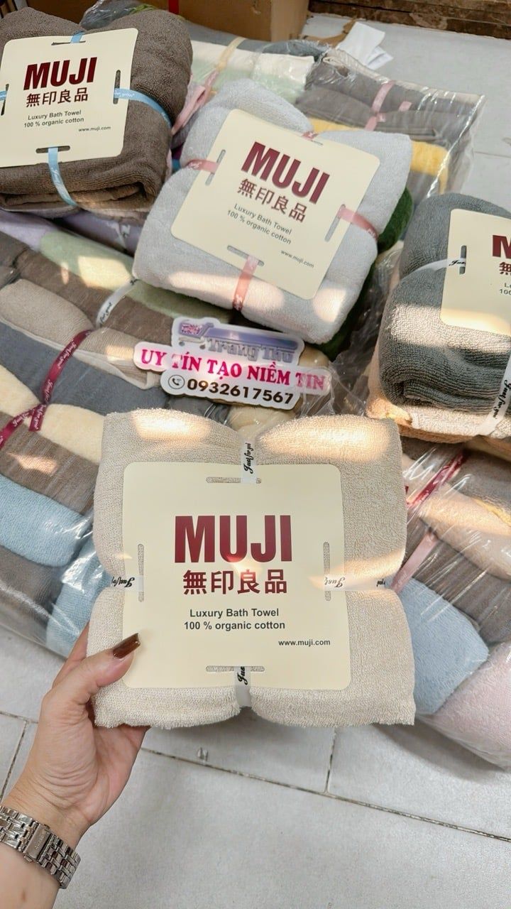  K34- Set 2 khăn tắm Muji 60x120cm 