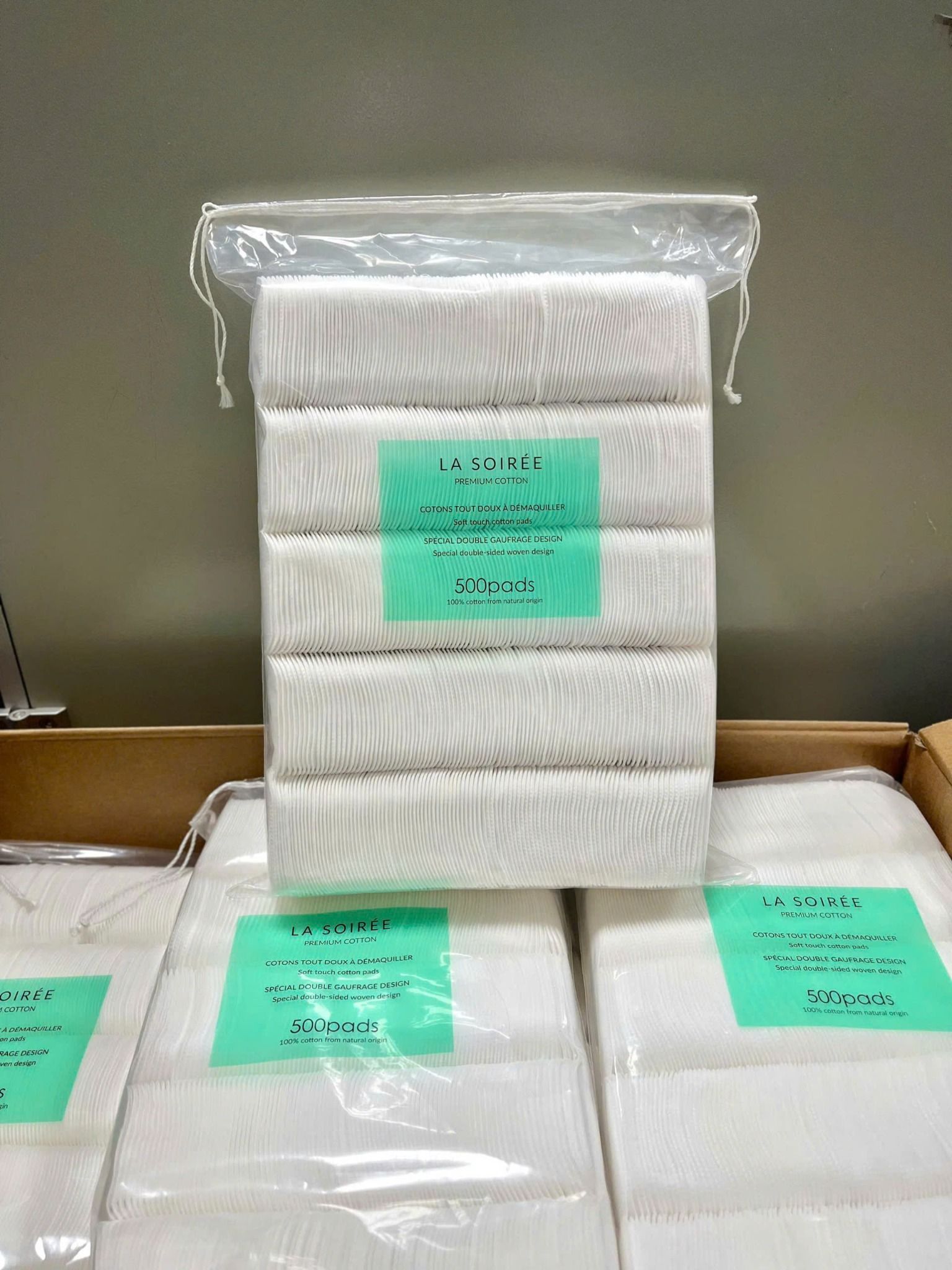  A273- Bông tẩy trang la soiree 500 miếng 