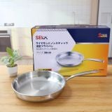  H82- Chảo chống dính tự thân vân kim cương seka #Chảo cạn 