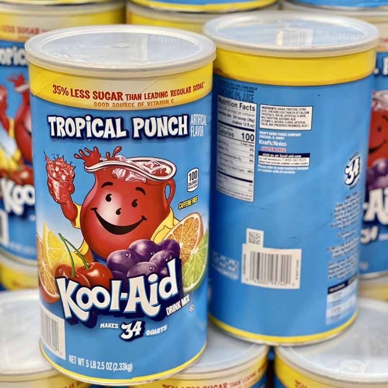  B327- Bột trái cây Kool Aid Tropical Punch 2.33kg 
