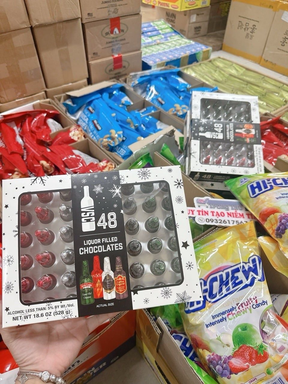  B516- Socola rượu 48c Liquor Filled 528g 