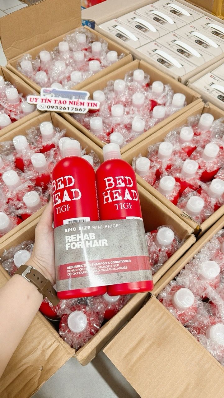  H3- Set gội xả tigi đỏ 750ml x 2 