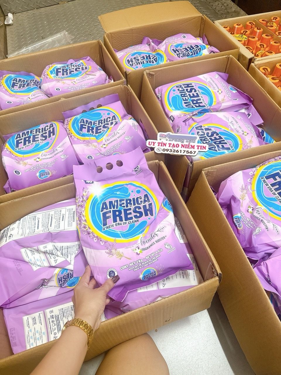  A324 - Bột giặt American Fresh túi 2kg 