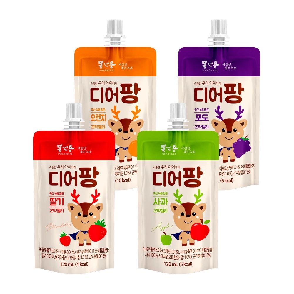  A263 - Thạch gạc nhung huơu hàn quốc của bé hộp 10 gói 