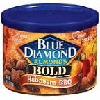  D8- Hạnh nhân Blue Diamond Bold Habanero BBQ hũ 170g 