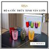  L26- Set 6 ly thủy tinh cao cấp đủ màu Seka 