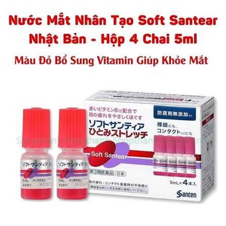 L33- Thuốc nhỏ mắt nhân tạo nhật hộp 4 lọ x 5ml 