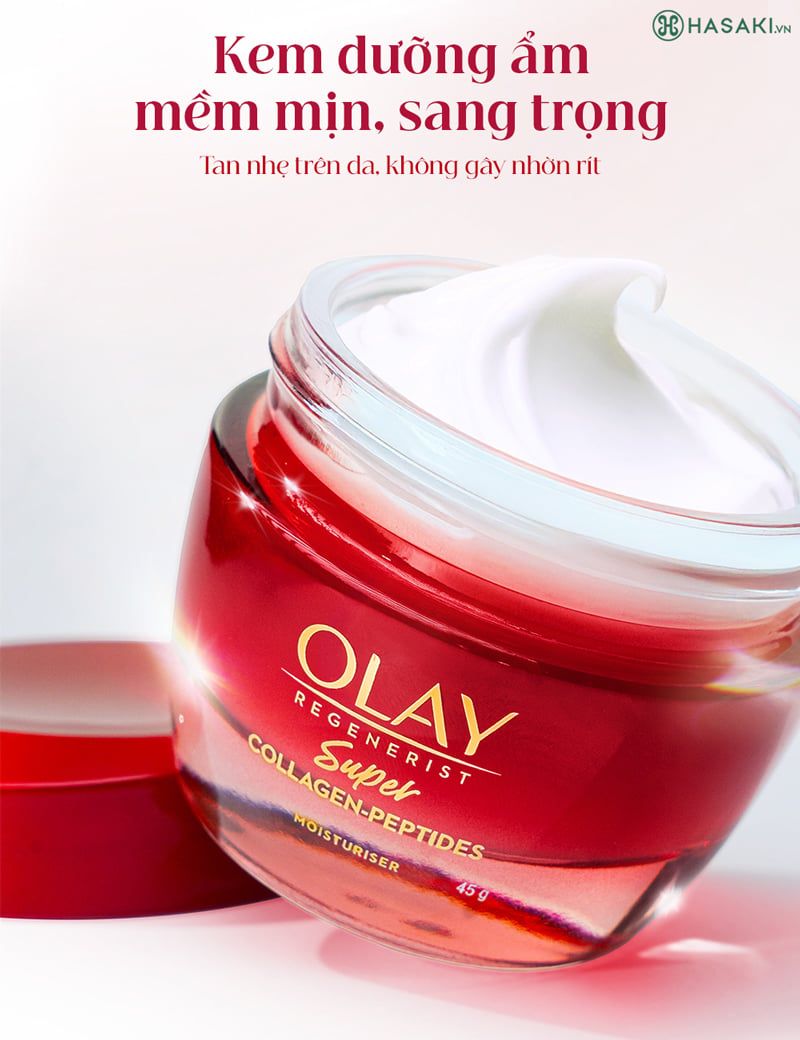  H18- Kem Dưỡng Da Olay Siêu Dưỡng Super Collagen Peptides 45g 