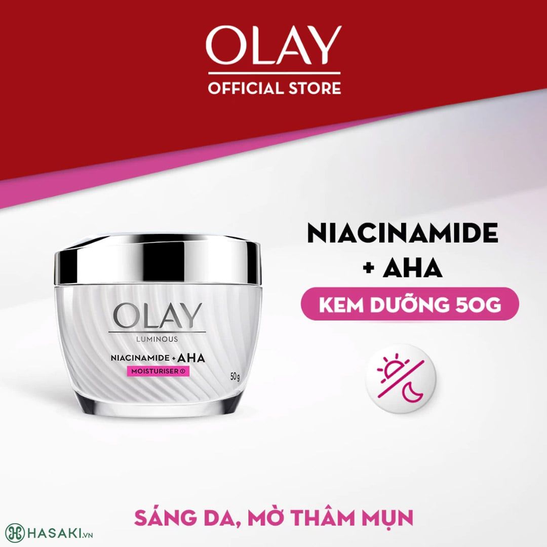  D52- Kem Dưỡng Olay Dưỡng Sáng Da, Mờ Thâm Mụn 50g 