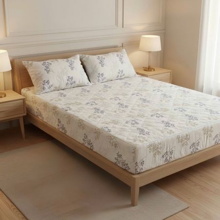  A464- Bộ ga kem 2 vỏ gối 100% Tencel Kawa #Màu trắng 