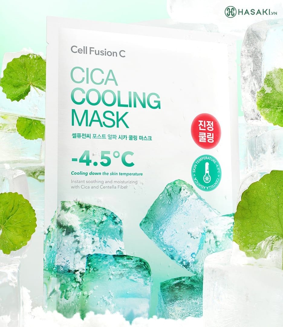  M83 - Nạ CellFussion Ccentella asiatica  hộp 5 miếng #Màu xanh lá 