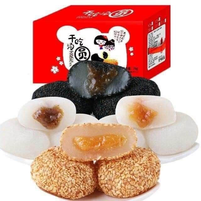  A535- Bánh mochi mix vị thùng 2kg (Thùng đỏ) 