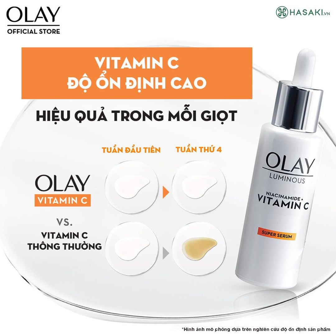  H20- Tinh chất Serum Olay Mờ Vết Thâm, Đốm Nâu, Dưỡng Sáng Da 30ml 