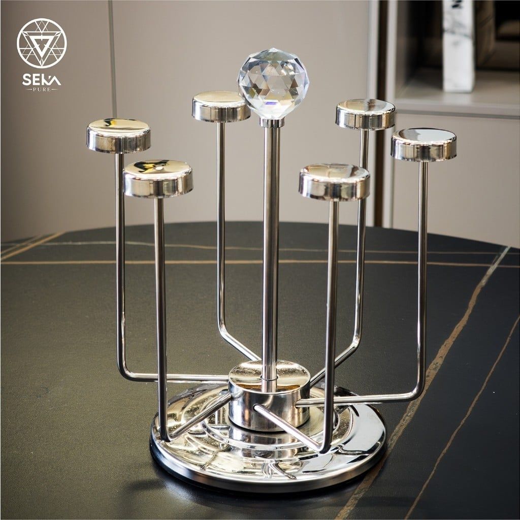  L28- Giá úp cốc ly Seka inox xoay 360 độ SKU304 