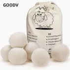  K25 - Sét 6 bóng len sấy quần áo 8cm Sheep Wool 